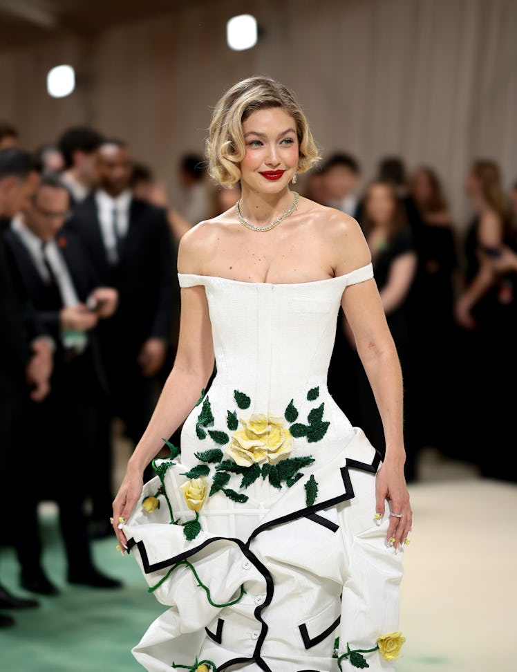 Gigi Hadid attends The 2024 Met Gala Celebrating "Sleeping Beauties: Reawakening Fashion" at The Met...