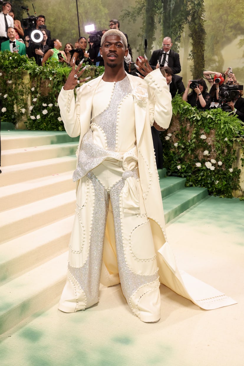 NEW YORK, NEW YORK - MAY 06: Lil Nas X attends The 2024 Met Gala Celebrating "Sleeping Beauties: Rea...