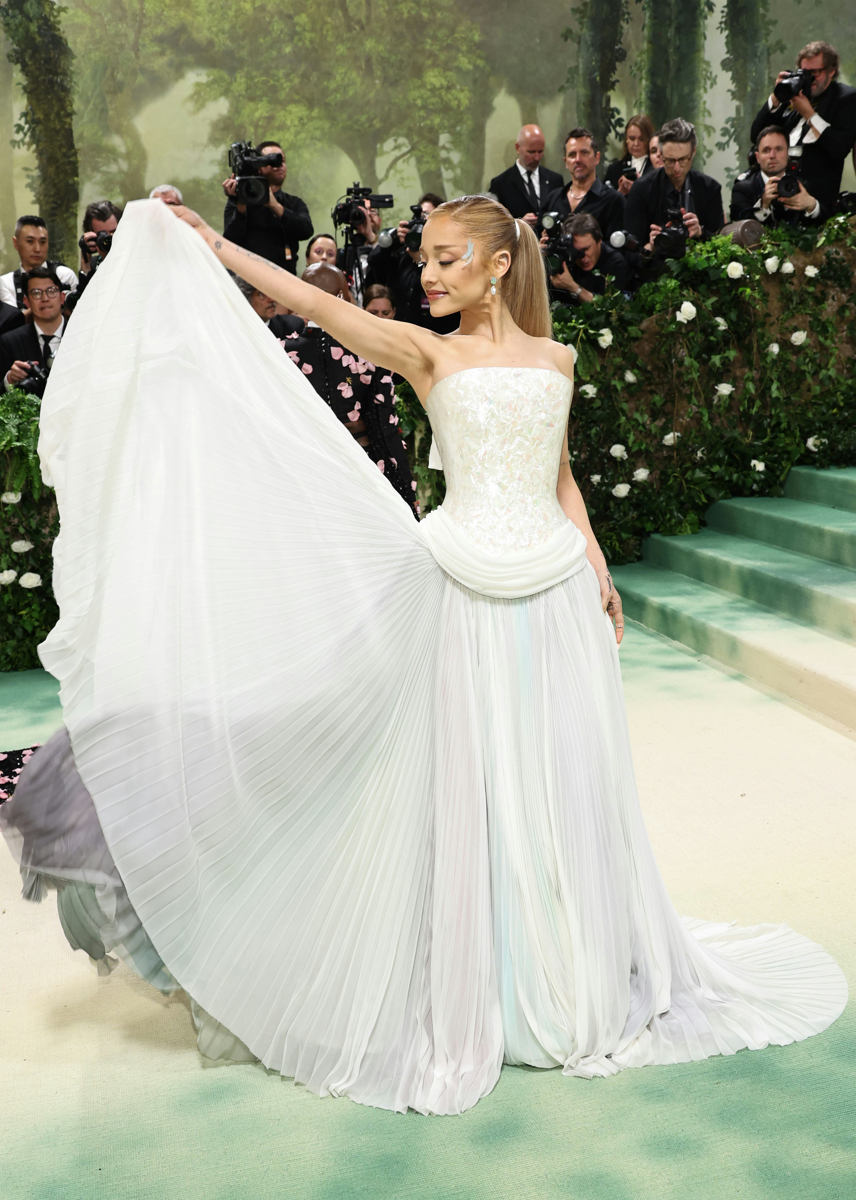 Ariana Grande was dressed by Loewe at the 2024 Met Gala.