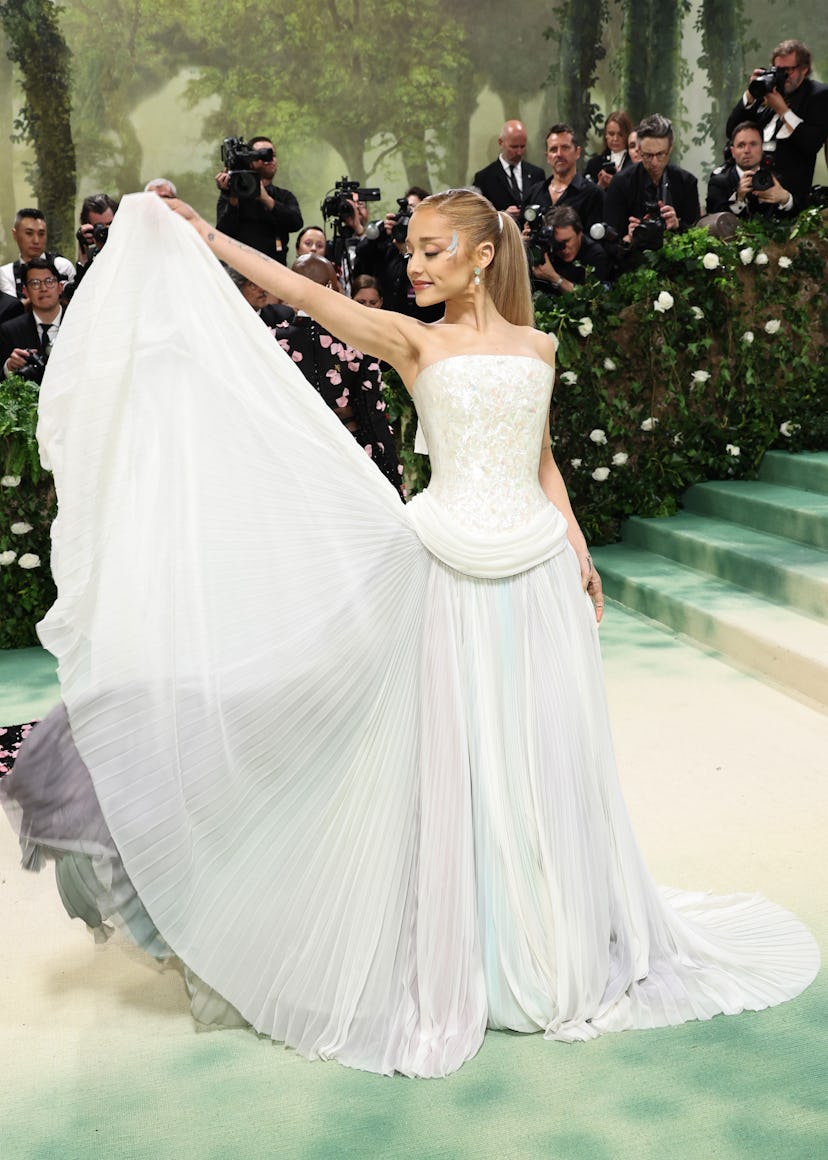 Ariana Grande was dressed by Loewe at the 2024 Met Gala.