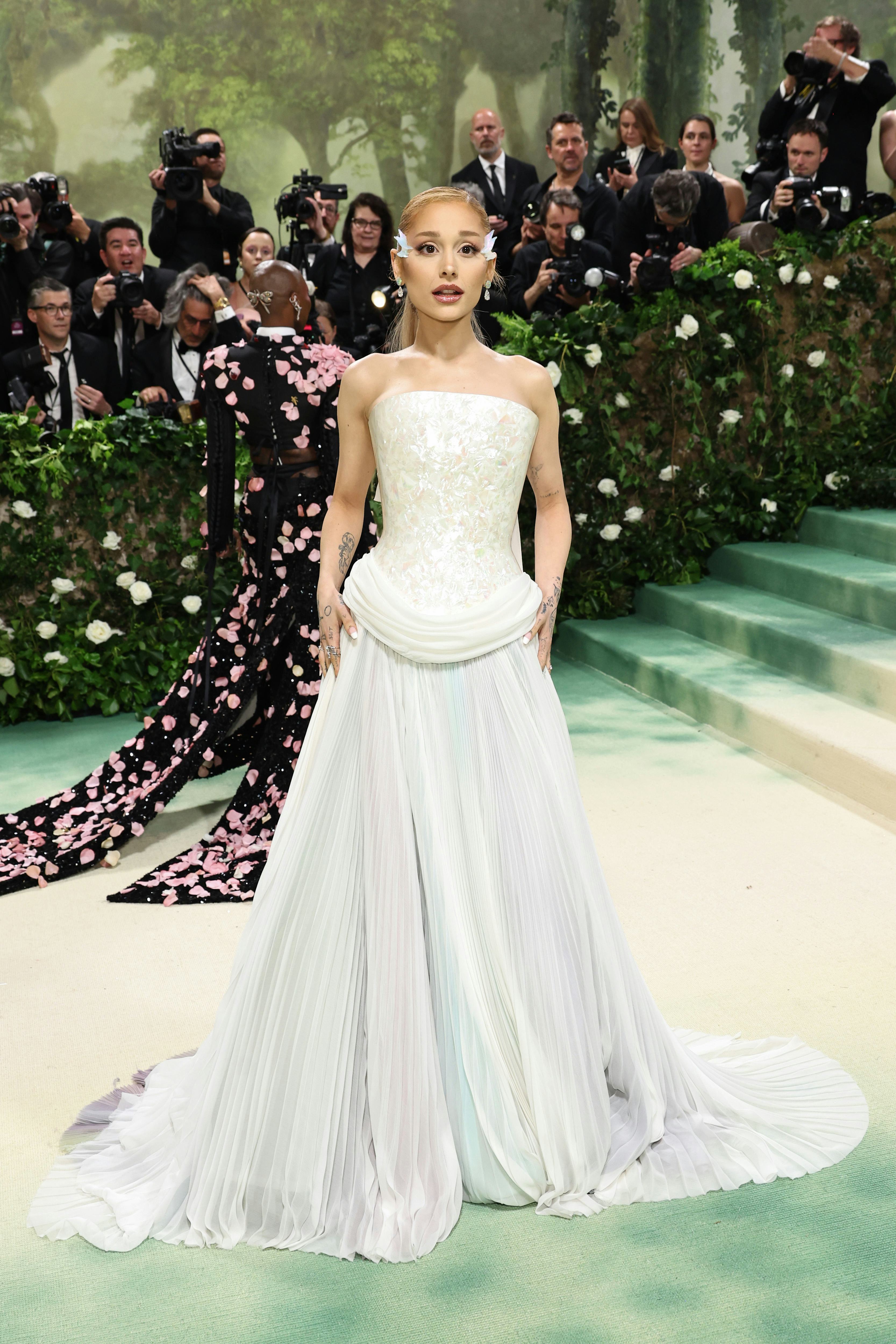 Ariana Grande was dressed by Loewe at the 2024 Met Gala.