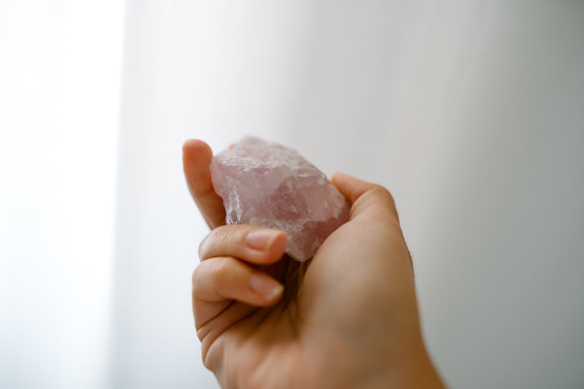 Rose quartz can attract love on a date.