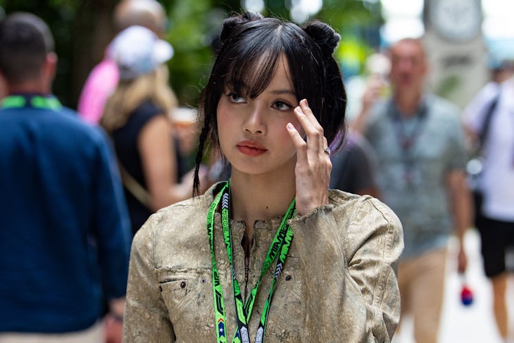 MIAMI, FLORIDA - MAY 05: Lisa aka Lalisa Manoban of girl group BLACKPINK in the paddock during the F...