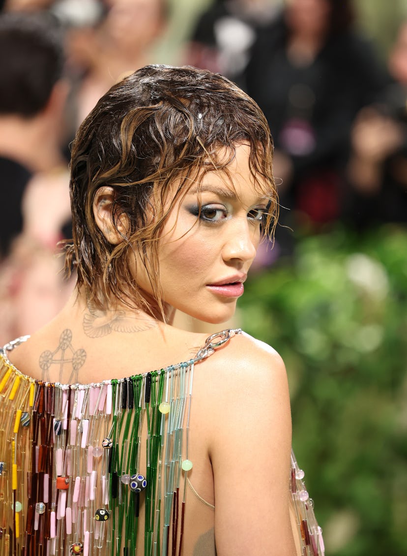 Rita Ora was a mermaidcore vision with wet hair at the 2024 Met Gala.