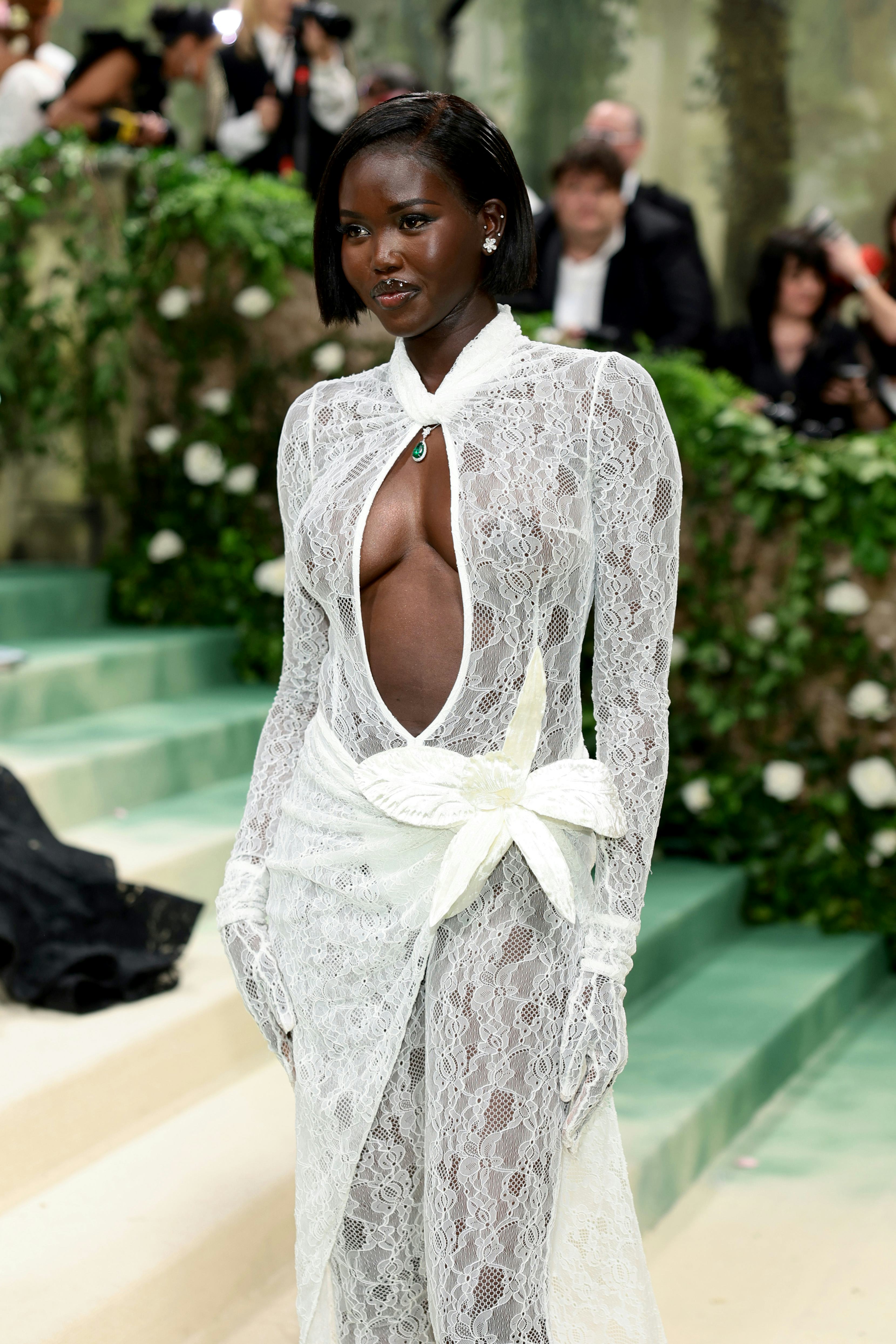 Adut Akech  attends the 2024 Met Gala