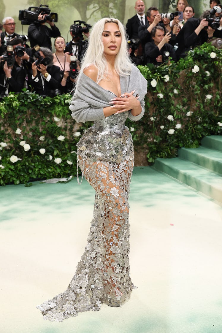 Kim Kardashian attends The 2024 Met Gala Celebrating "Sleeping Beauties: Reawakening Fashion" at The...