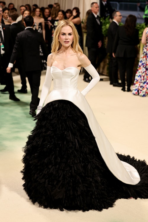 Black &amp; White Gowns Reigned Supreme At The 2024 Met Gala