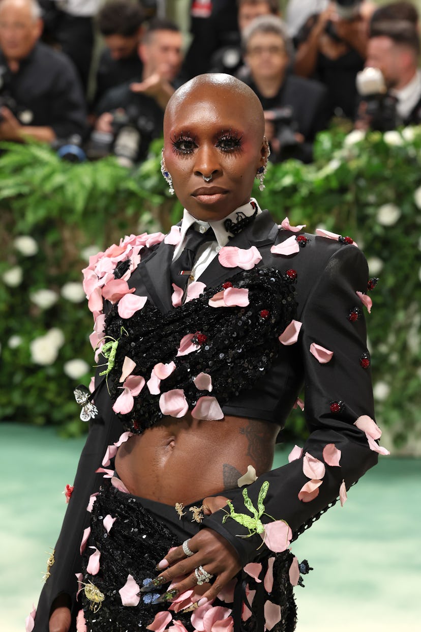 Cynthia Erivo rocked Wicked-inspired nails at the 2024 Met Gala.