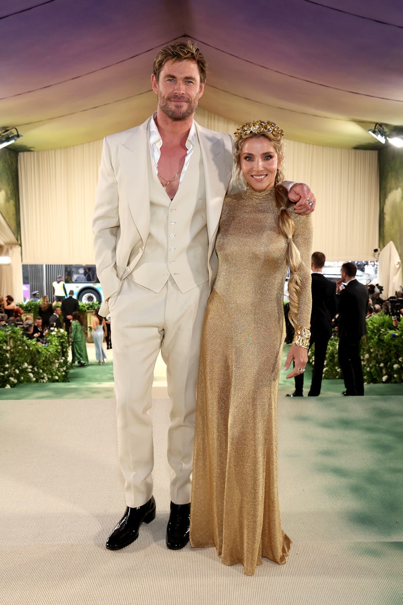 Chris Hemsworth and Elsa Pataky attend the 2024 Met Gala
