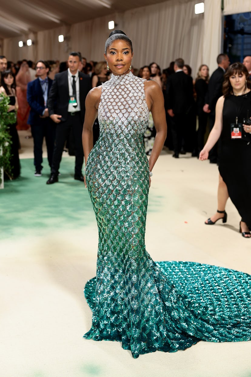 NEW YORK, NEW YORK - MAY 06: Gabrielle Union Wade attends The 2024 Met Gala Celebrating "Sleeping Be...