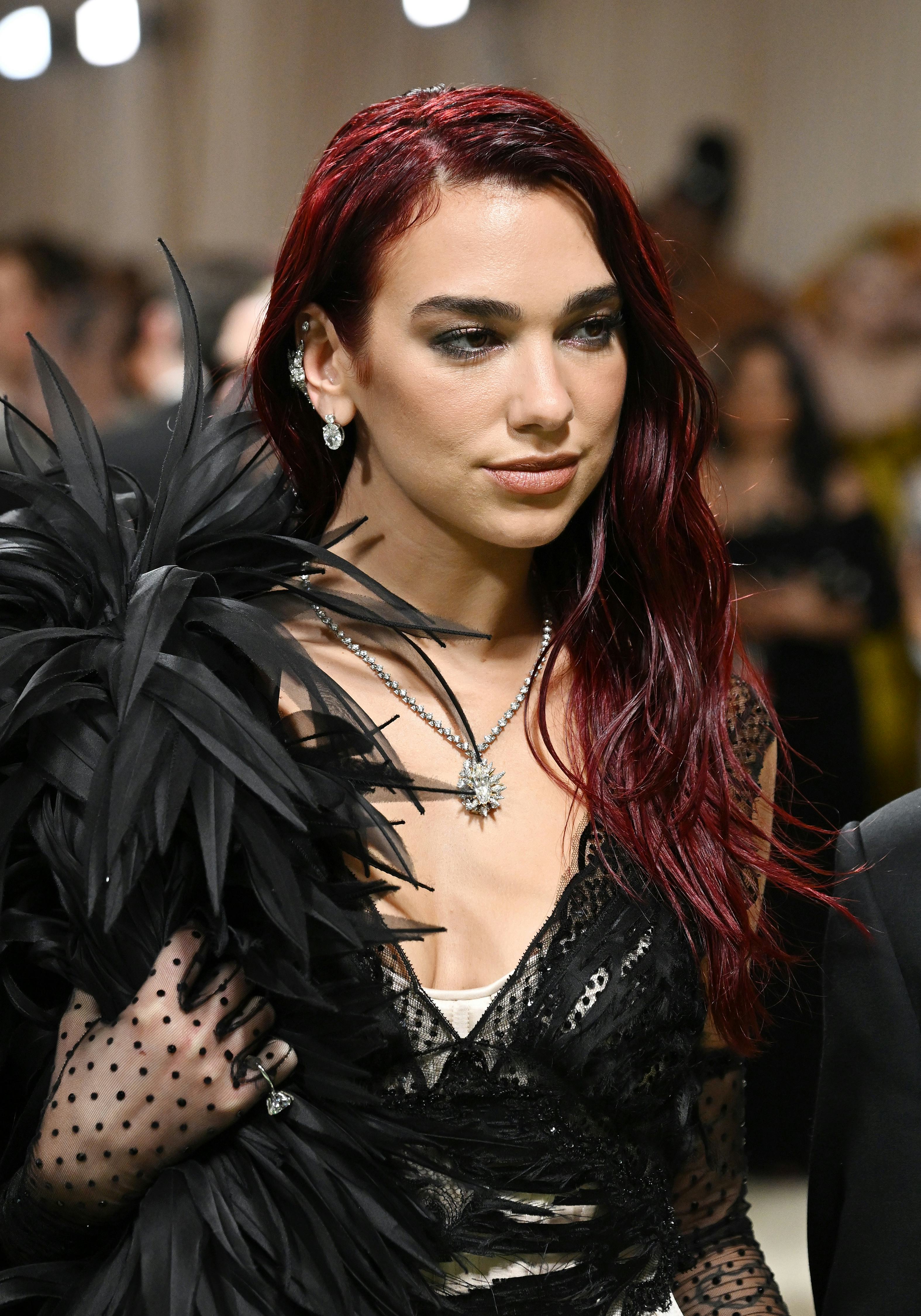 Dua Lipa wore over 53 carats worth of Tiffany diamonds at the 2024 Met Gala.