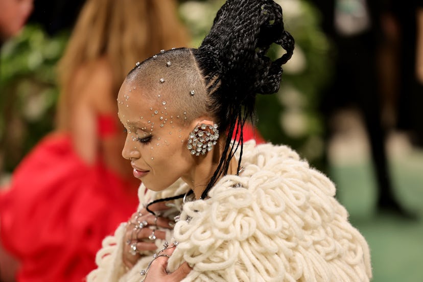 NEW YORK, NEW YORK - MAY 6: FKA Twigs attends the 2024 Met Gala Celebration "Sleeping Beauty: Rea...