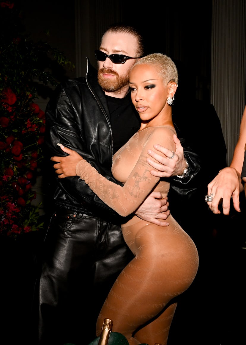Beka Gvishiani and Doja Cat at the 10th edition of Richie Akiva "The After" Met Gala After Party held at the C...