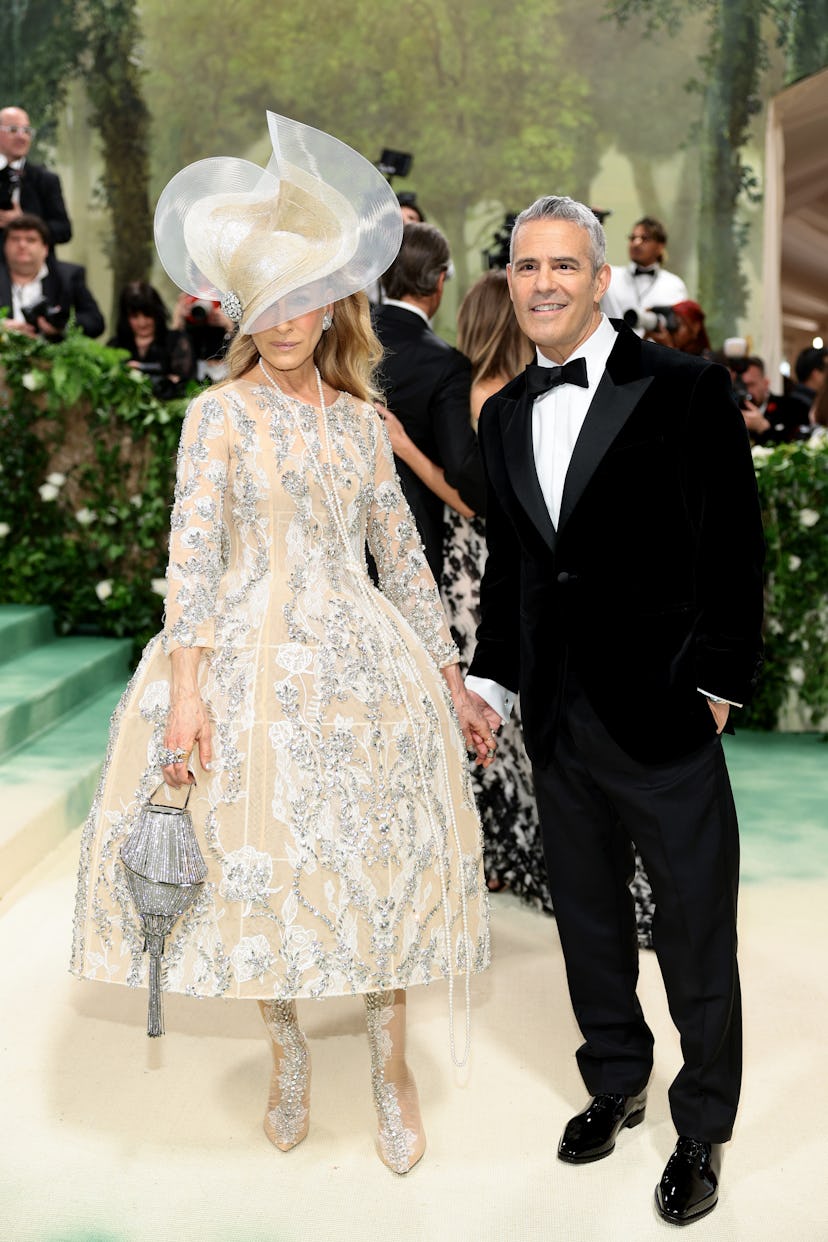 Sarah Jessica Parker and Andy Cohen attend The 2024 Met Gala