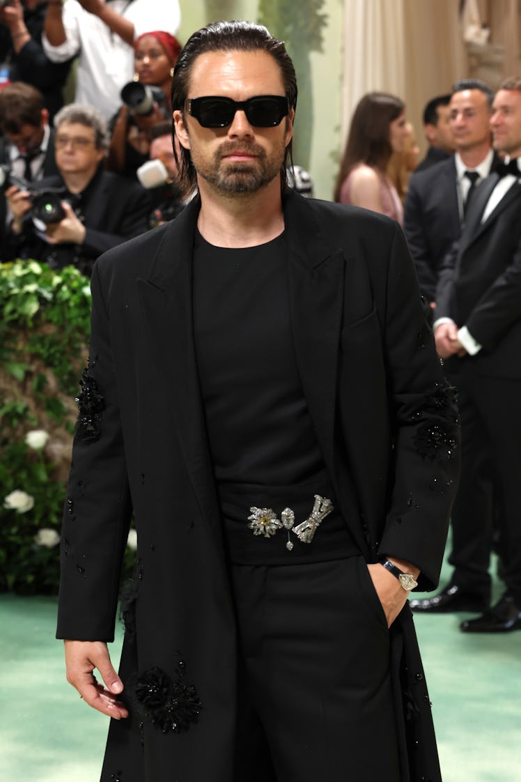 NEW YORK, NEW YORK - MAY 06: Sebastian Stan attends The 2024 Met Gala Celebrating "Sleeping Beauties...