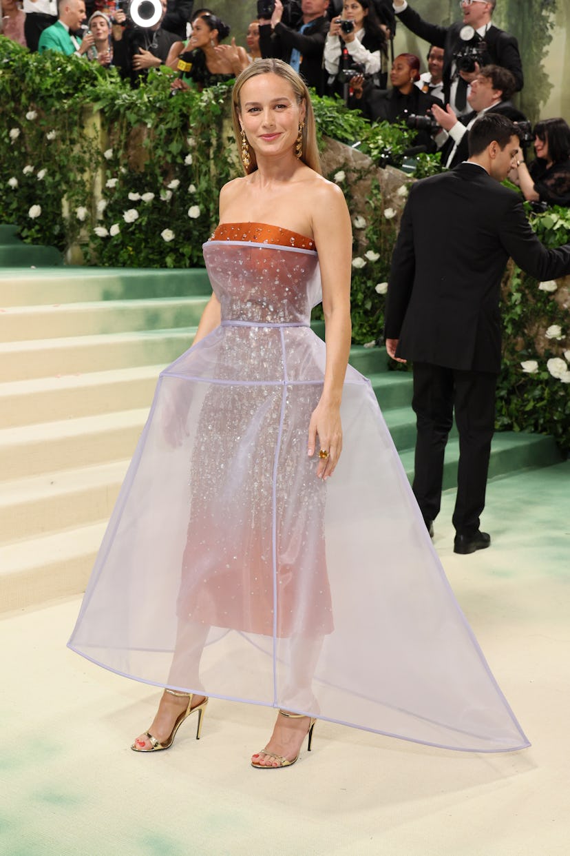 NEW YORK, NEW YORK - MAY 06: Brie Larson attends The 2024 Met Gala Celebrating "Sleeping Beauties: R...