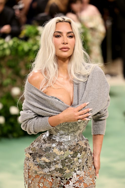 Kim Kardashian arrives at the 2024 Met Gala at the Metropolitan Museum of Art.