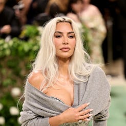 Kim Kardashian arrives at the 2024 Met Gala at the Metropolitan Museum of Art.