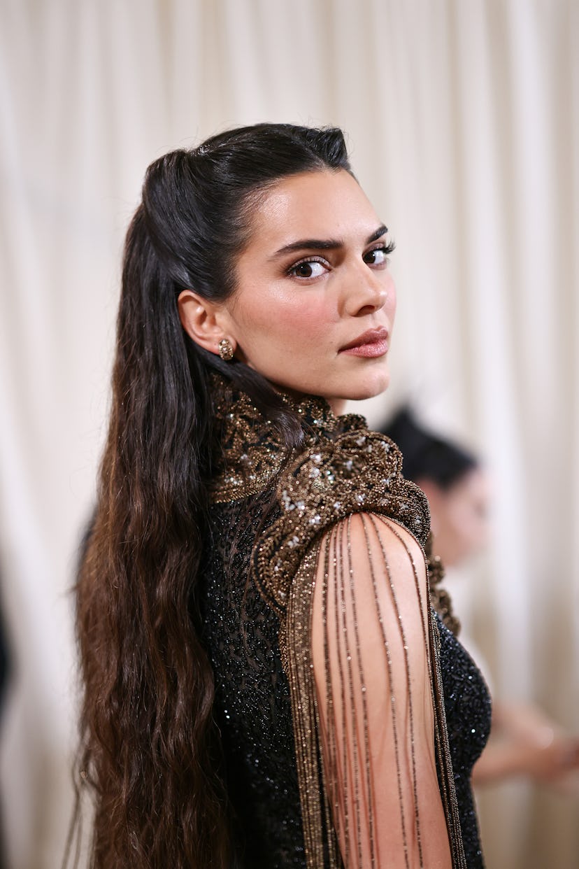 Kendall Jenner attends the 2024 Met Gala celebrating "Sleeping Beauties: Reawakening Fashion" at the...