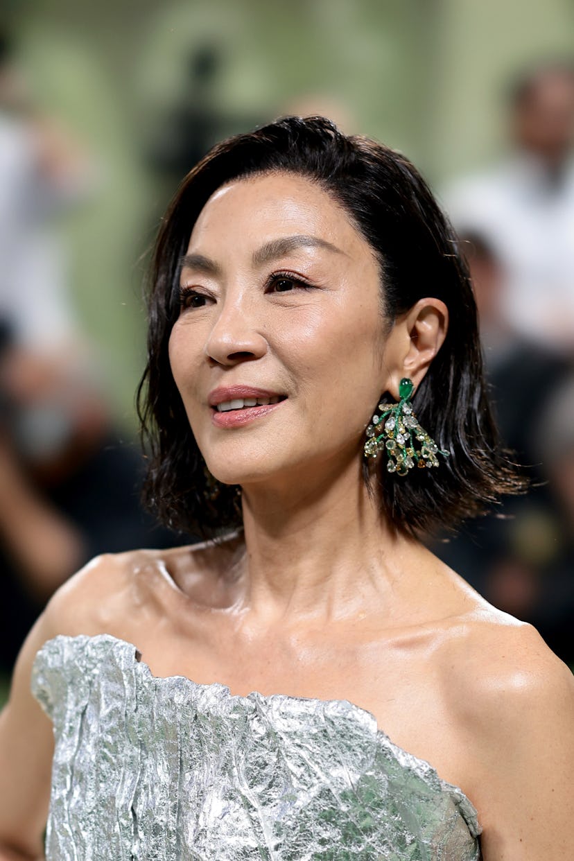 Michelle Yeoh has wet waves for the 2024 Met Gala.