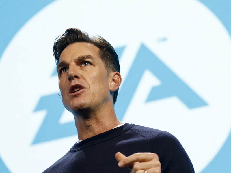 Andrew Wilson, chief executive officer of Electronic Arts Inc. (EA), speaks during the company's EA ...