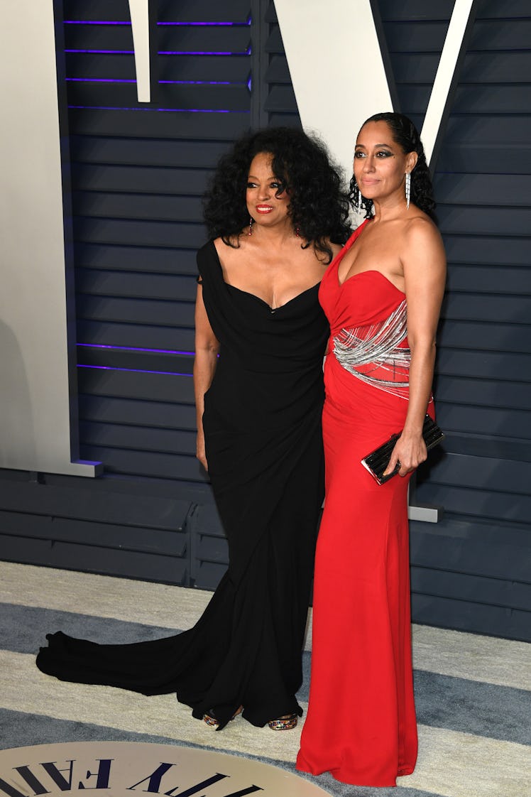 Diana Ross and Tracee Ellis Ross attend 2019 Vanity Fair Oscar Party Hosted By Radhika Jones  at Wal...