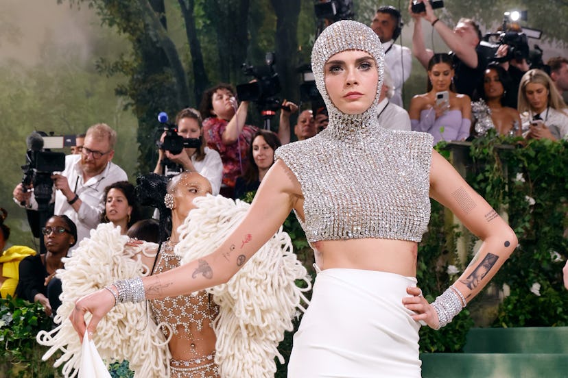 Cara Delevingne got candid about her sobriety journey at the 2024 Met Gala. 
