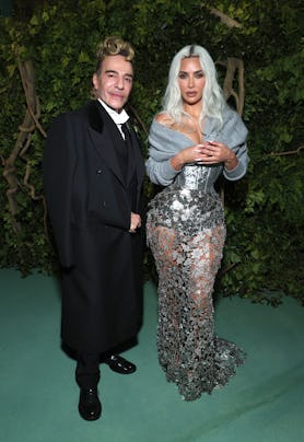 NEW YORK, NEW YORK - MAY 06: John Galliano and Kim Kardashian attend The 2024 Met Gala Celebrating "...