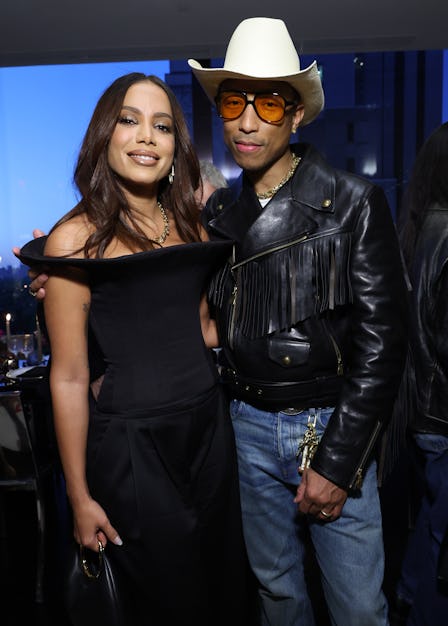 NEW YORK, NEW YORK - MAY 02: (L-R) Anitta and Pharrell Williams attend as Tiffany & Co. celebrates t...
