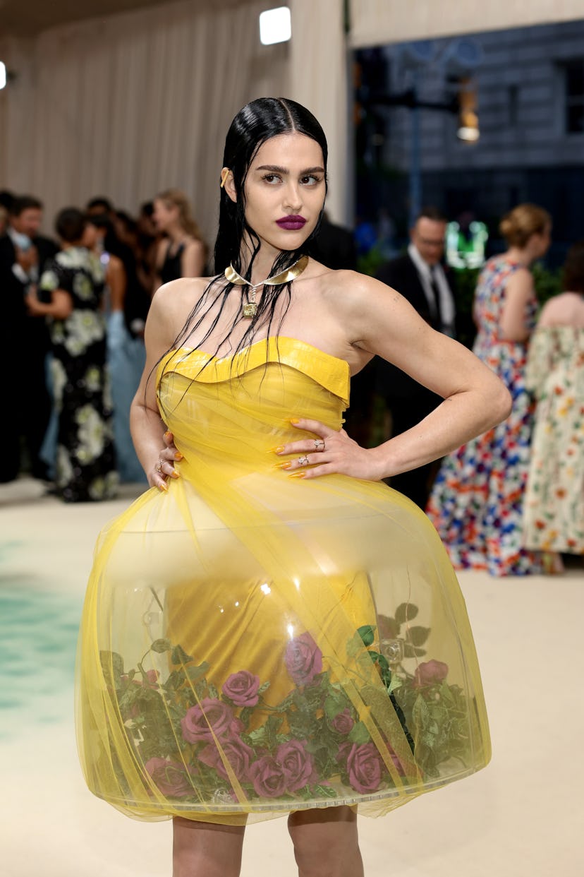 Amelia Gray Hamlin attends The 2024 Met Gala Celebrating "Sleeping Beauties: Reawakening Fashion" at...