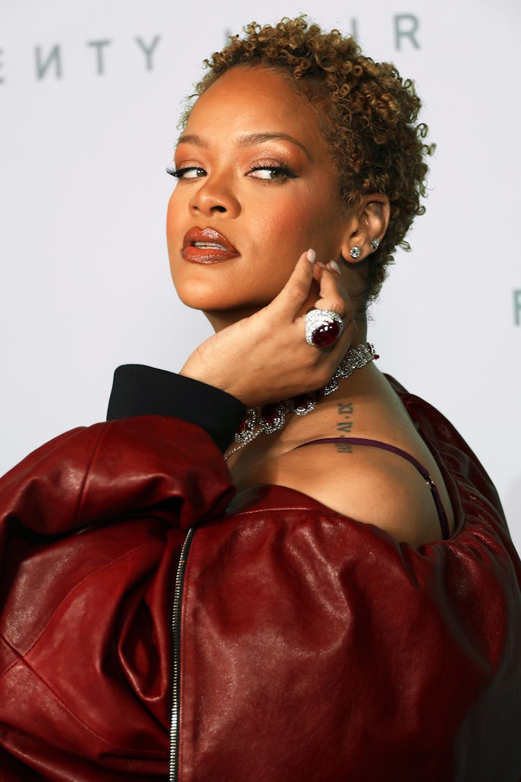 LOS ANGELES, CALIFORNIA - JUNE 10: Rihanna arrives at the Rihanna x Fenty Hair Los Angeles Launch Pa...