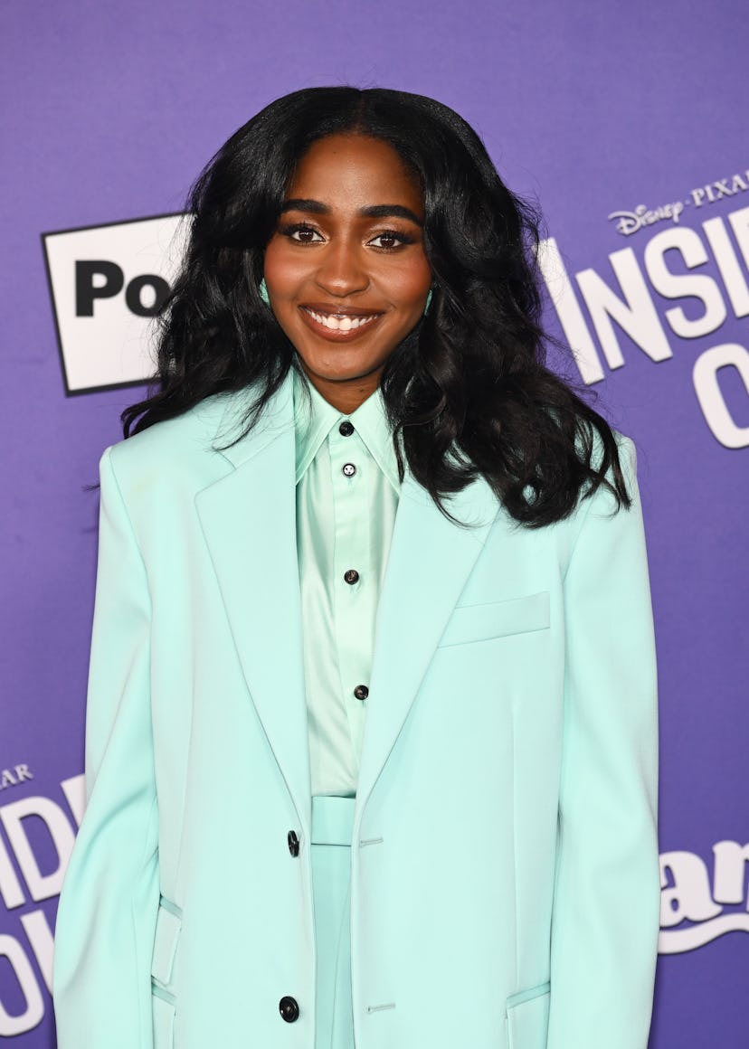 Ayo Edebiri at the “Inside Out 2” premiere at the El Capitan Theatre in Los Angeles, California.