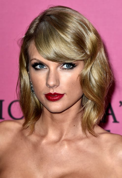 LONDON, ENGLAND - DECEMBER 02: Taylor Swift attends the annual Victoria's Secret fashion show at Ea...