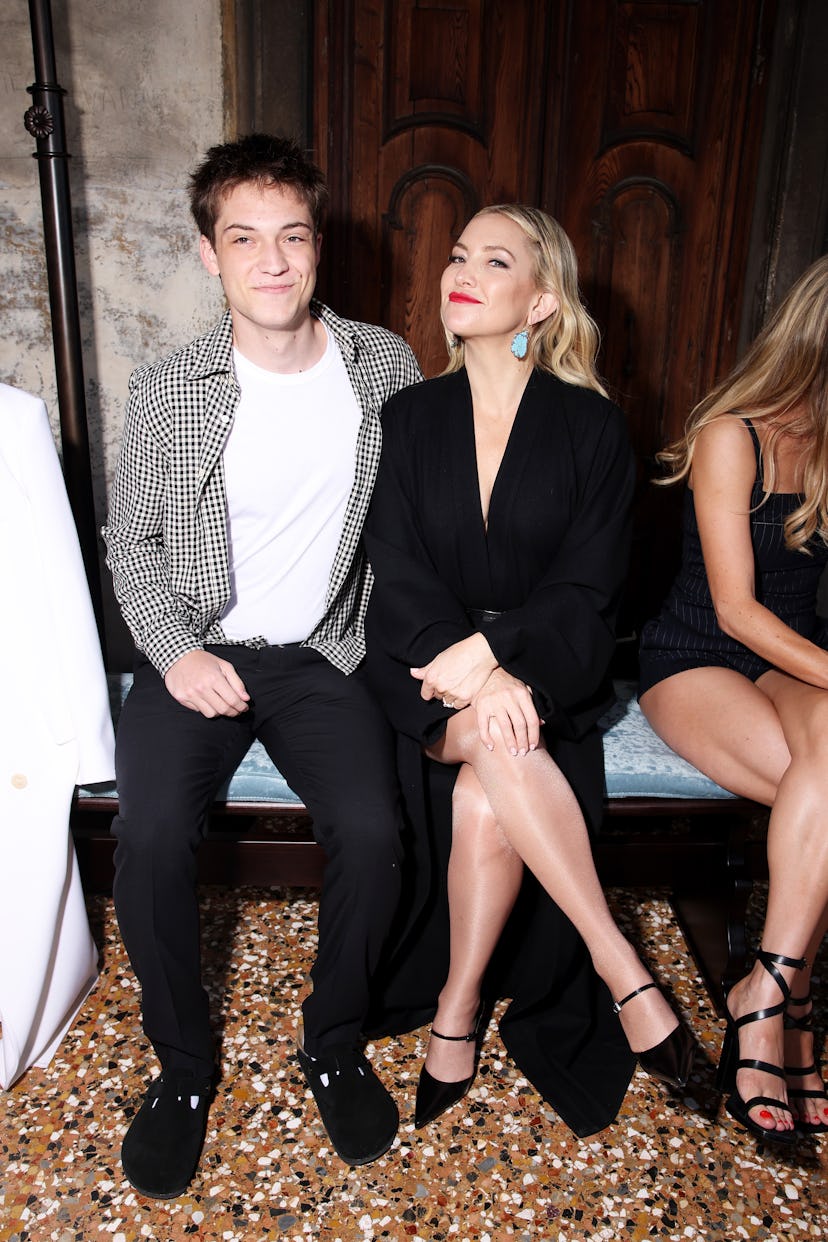 Ryder Robinson and Kate Hudson attend the Max Mara Resort 2025 at Piazza San Marco on June 11, 2024 ...