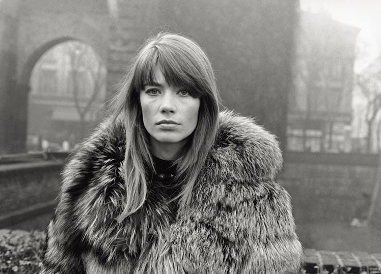 The French singer and actress Francoise Hardy 