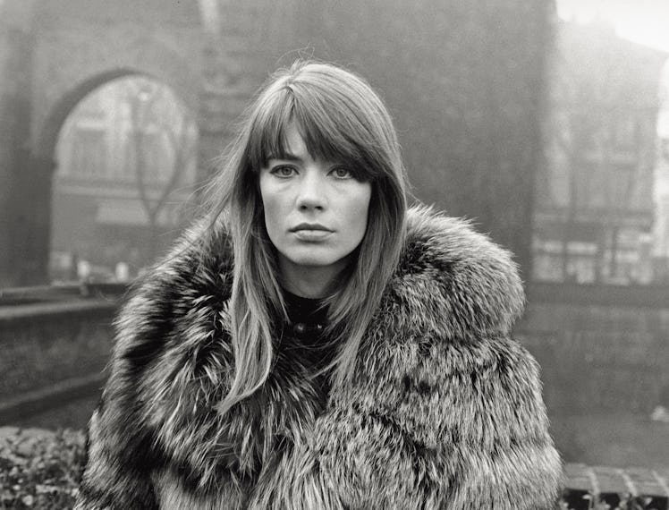 The French singer and actress Francoise Hardy