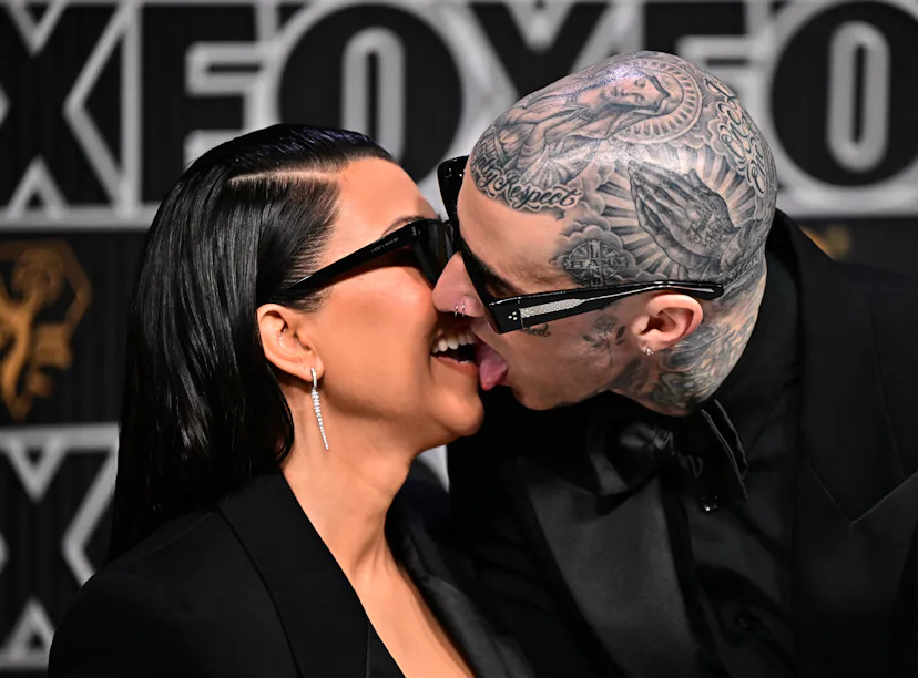 Kourtney Kardashian and Travis Barker