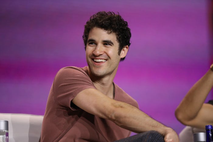 NEW YORK, NEW YORK - MAY 02: Darren Criss speaks onstage at the TAAF Heritage Month Summit at The Gl...