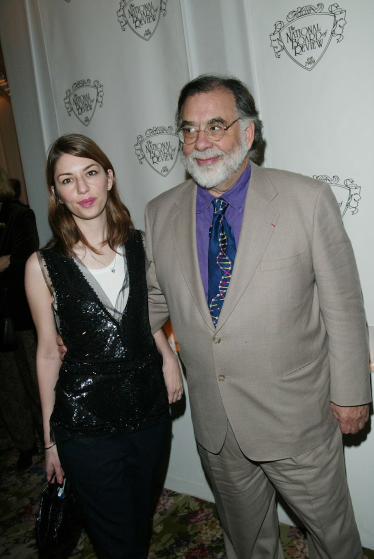Sofia Coppola with father Francis Ford Coppola at the 2002 National Board Of Review Of Motion Pictur...