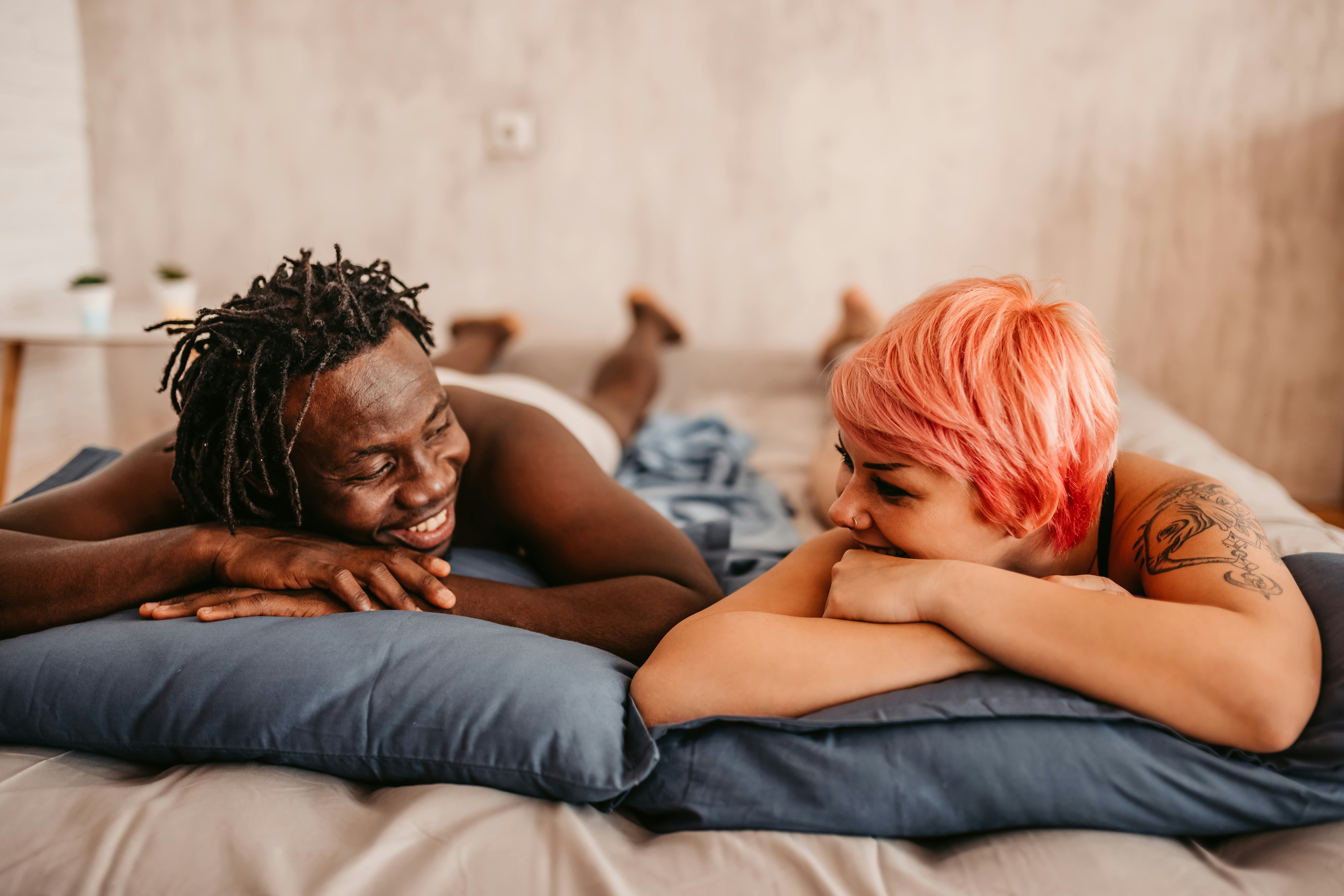 A woman comes up with nickname for her boyfriend in bed that make him smile.