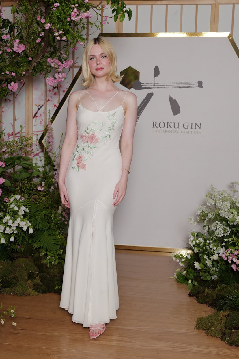 NEW YORK, NEW YORK - JUNE 13: Elle Fanning attends The House of Suntory celebrates Roku Gin and "Com...