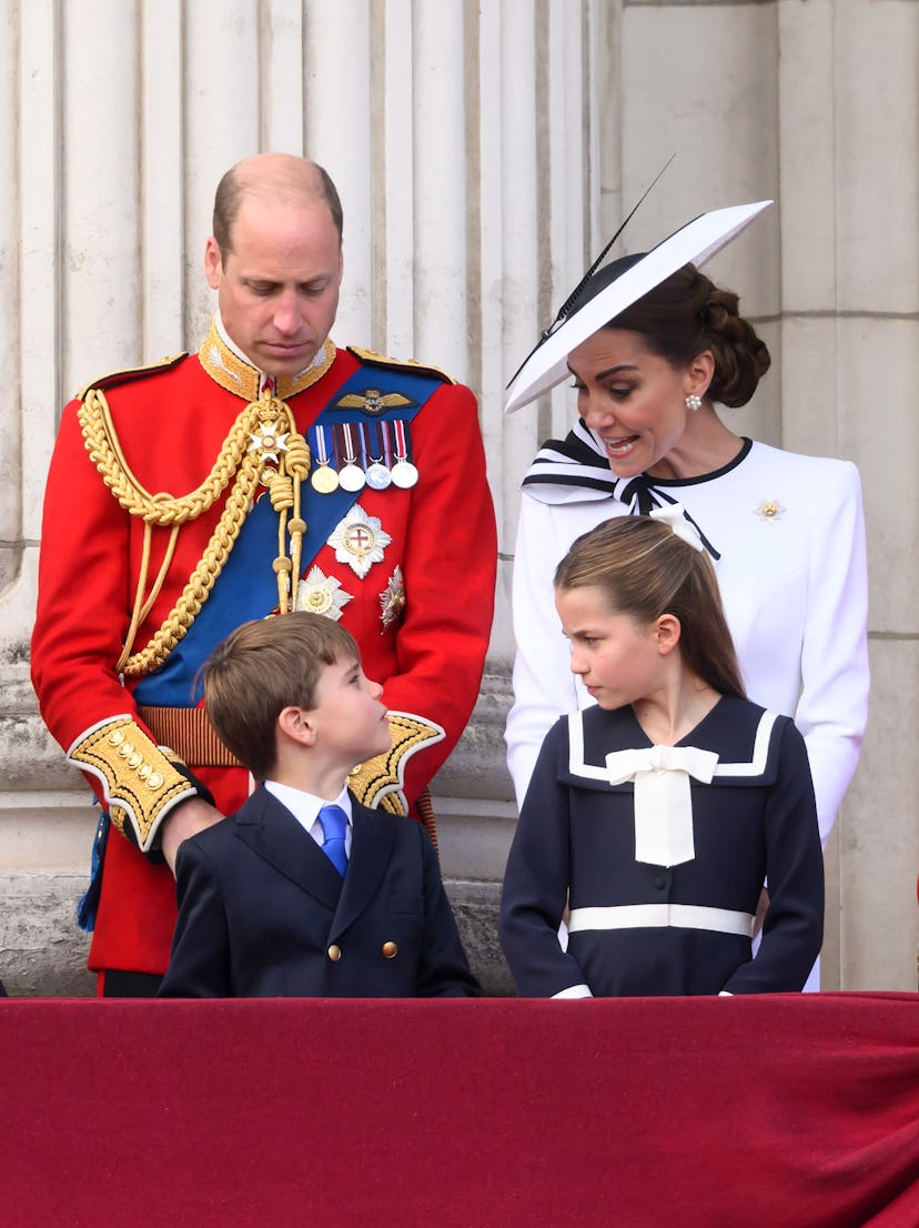 Princess Charlotte gives her brother the look.