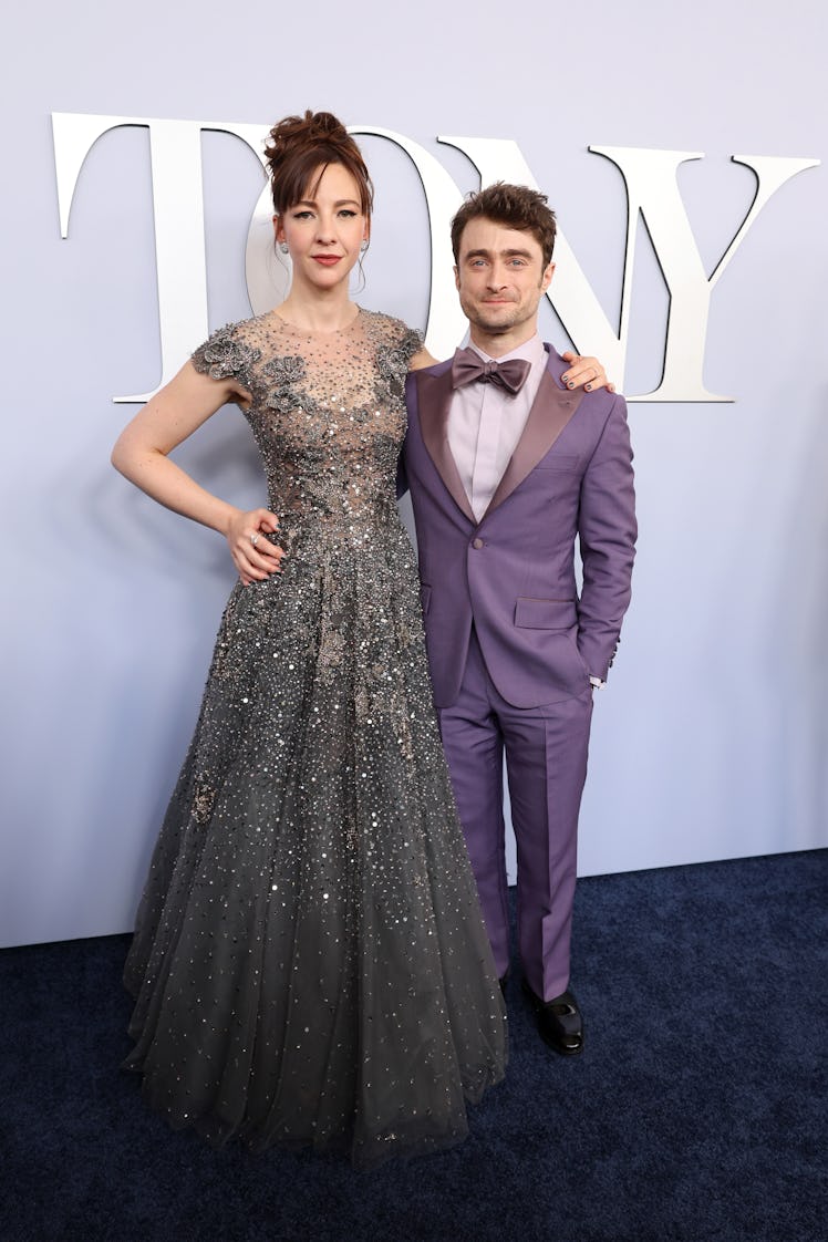 Erin Darke and Daniel Radcliffe attend The 77th Annual Tony Award