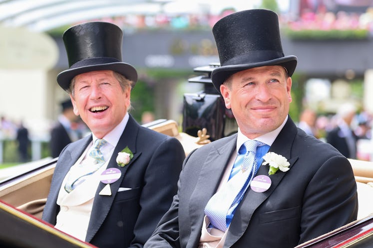 John Warren and Peter Phillips attend day one of Royal Ascot 2024 at Ascot Racecourse on June 18, 20...