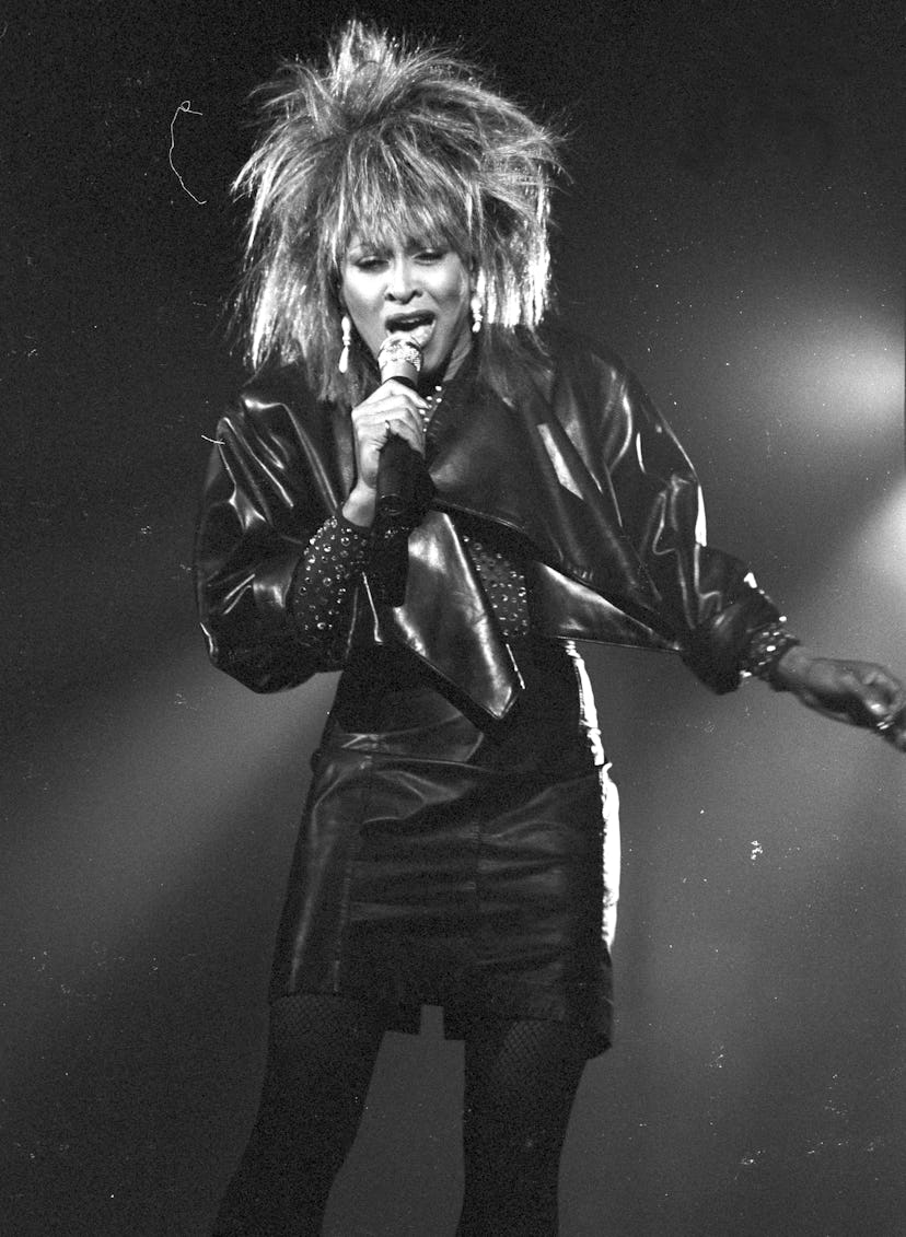 Tina Turner black leather jacket 1984