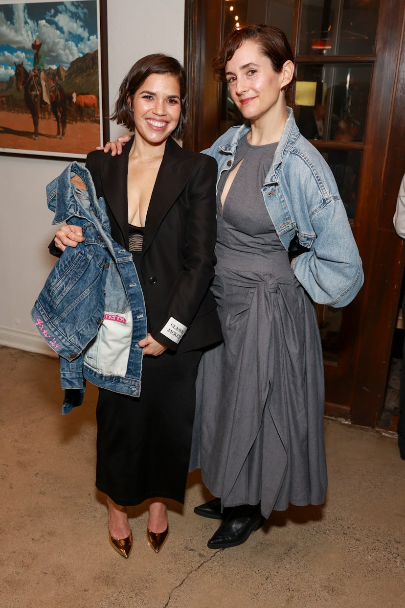 America Ferrera and Karla Welch at Levi's.