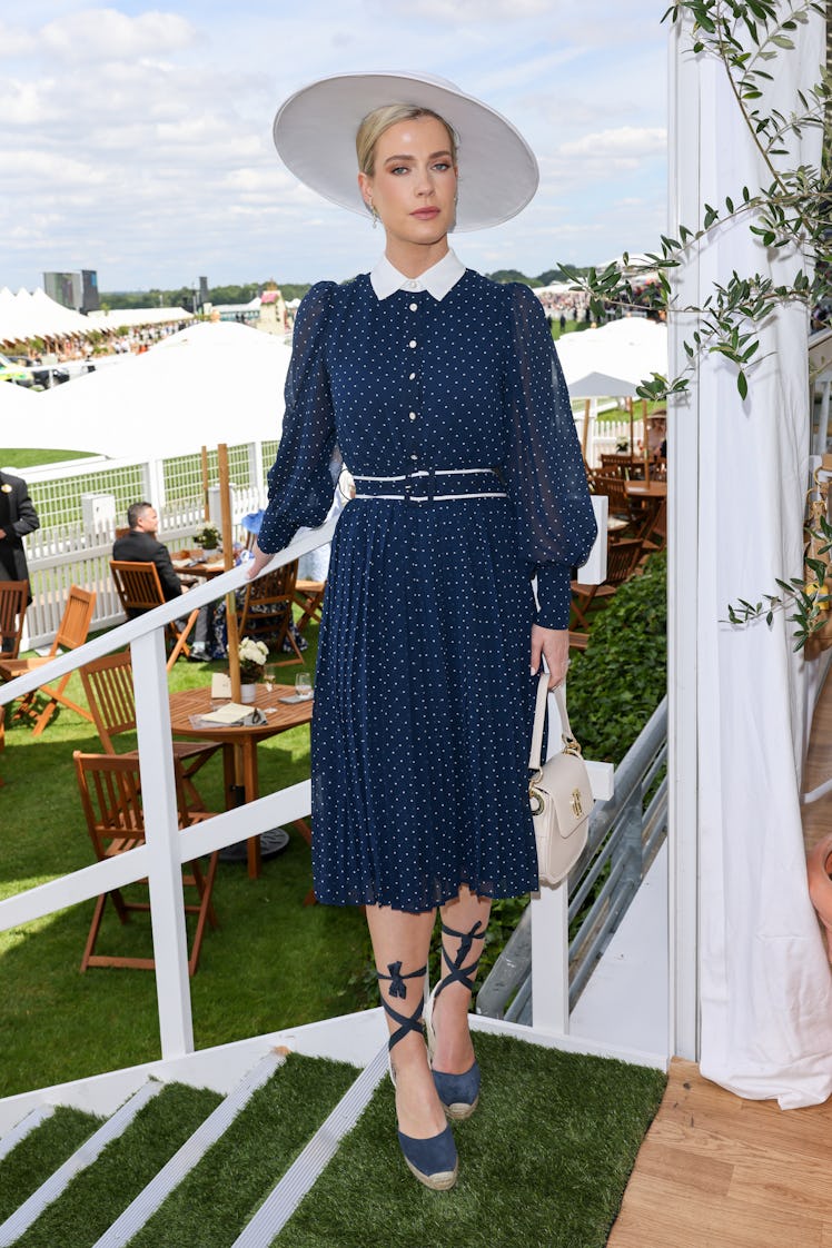 Lady Amelia Spencer attends day 2 of Royal Ascot at Ascot Racecourse on June 19, 2024 in Ascot, Engl...