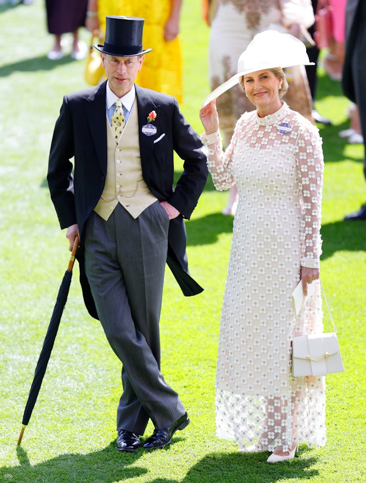 Prince Edward, Duke of Edinburgh and Sophie, Duchess of Edinburgh attend day two of Royal Ascot 2024...