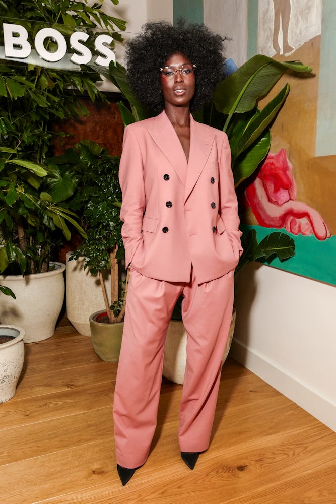 Jodie Turner-Smith attends a private party hosted by Naomi Campbell and BOSS following the V&A Summe...