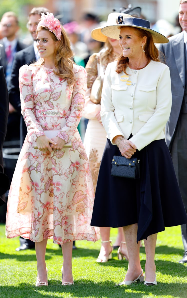 Princess Beatrice and Sarah Ferguson, Duchess of York attend day two of Royal Ascot 2024 at Ascot Ra...
